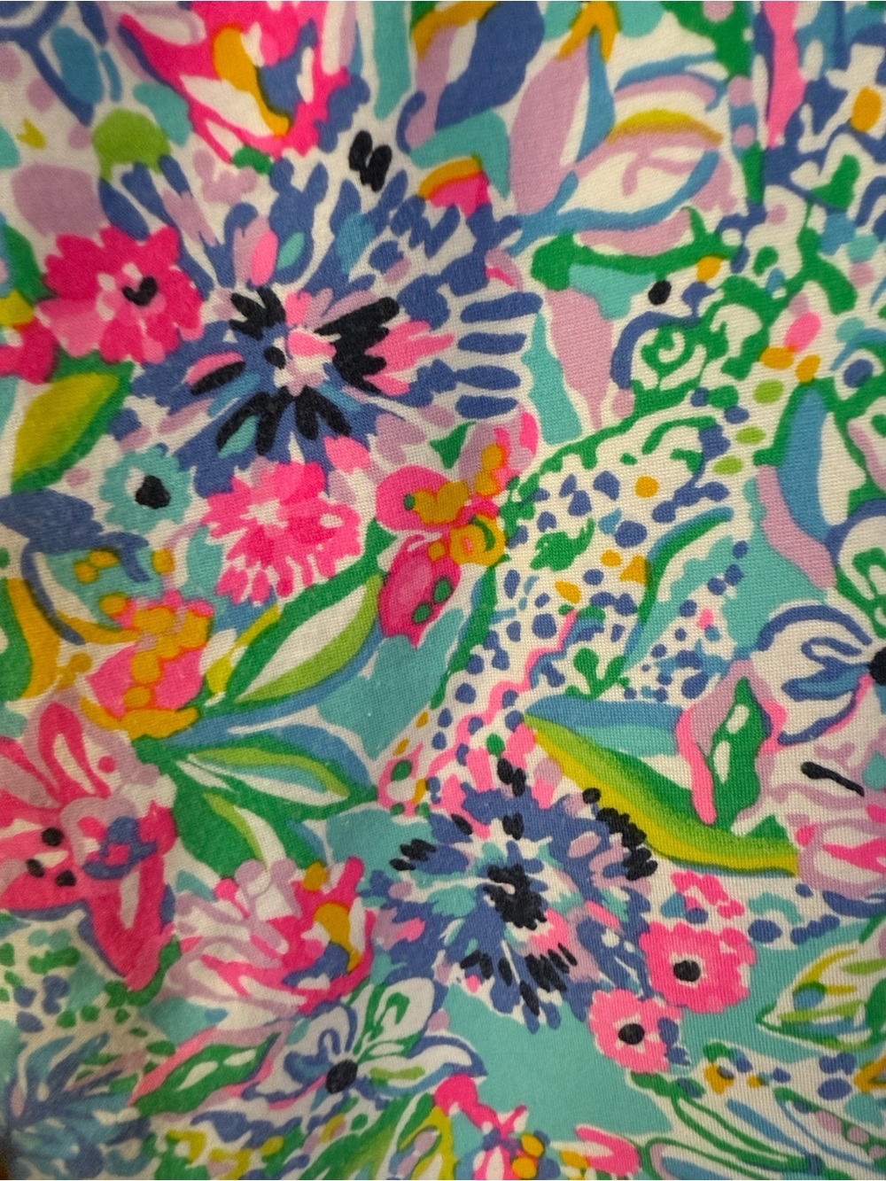 Lilly Pulitzer Vibrant Floral pants 14- Pink Blue Green Yellow stretchy so cute